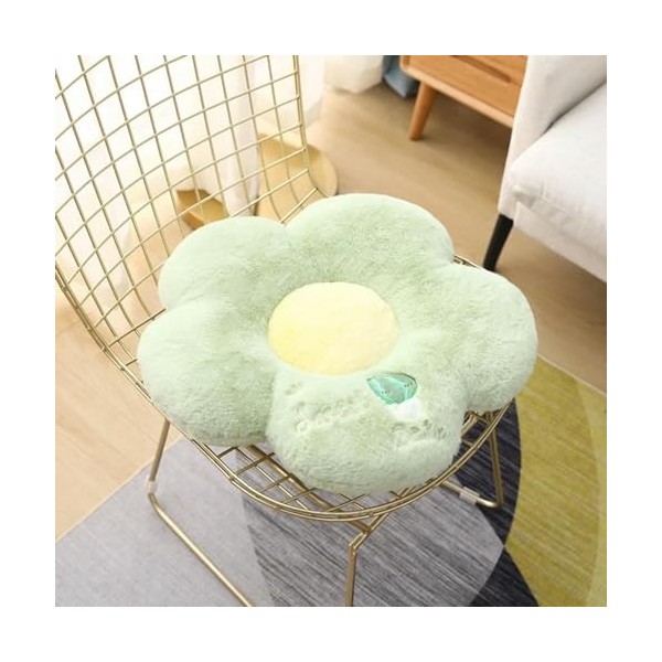 LfrAnk Tapis de Fleurs en Peluche remplis de Formes de Fleurs réalistes, Tapis de Jeu familiaux pour Enfants remplis de Couss