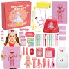 Gemeer Malette Docteur Enfant - 43PCS Kit Deguisement Docteur Enfant Jouet de Docteur Rôle Jouets avec Stetoscope Mallette Mé