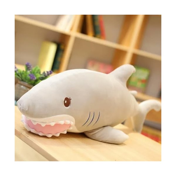 LfrAnk Grande Taille drôle Peluche Requin Jouet Oreiller Enfants Coussin Cadeau Anniversaire Cadeau de Noël 120cm 1