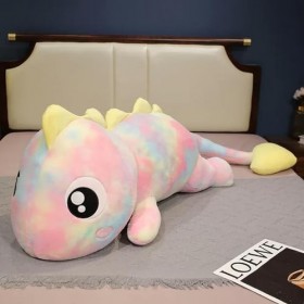 LfrAnk Kawaii Géant Coloré Dinosaure en Peluche Mignon Animal Dinosaure Oreiller Rempli de Coussin Doux pour Cadeau De Noël 1
