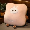 LfrAnk Coussin de Pain en Peluche de Grande Taille Mignon Dessin animé Nourriture Cochon Lapin Toast poupée Oreiller décor à 