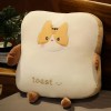 LfrAnk Coussin de Pain en Peluche de Grande Taille Mignon Dessin animé Nourriture Cochon Lapin Toast poupée Oreiller décor à 