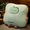 LfrAnk Coussin de Pain en Peluche de Grande Taille Mignon Dessin animé Nourriture Cochon Lapin Toast poupée Oreiller décor à 