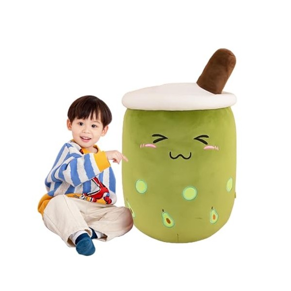 E-ALLDIR Jouet en Peluche Bubble Tea, Oreiller Tasse de thé Jouets pour Enfants Filles Adultes Dessin animé Oreiller,Jouet po