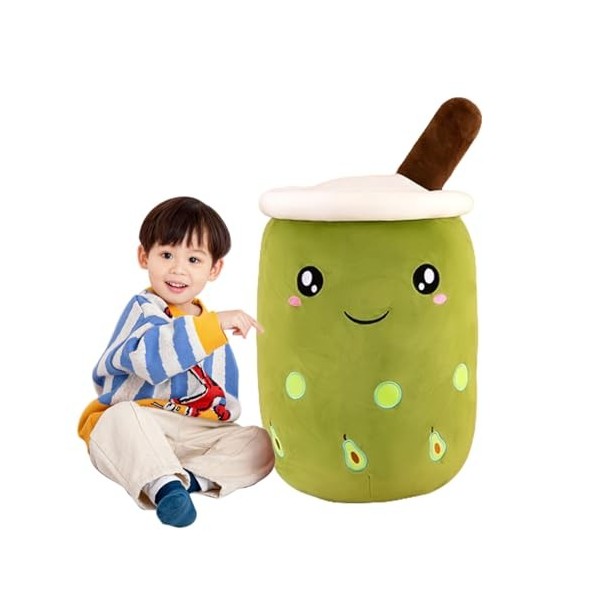 E-ALLDIR Jouet en Peluche Bubble Tea, Oreiller Tasse de thé Jouets pour Enfants Filles Adultes Dessin animé Oreiller,Jouet po