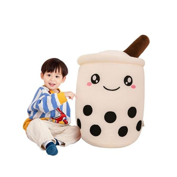 E-ALLDIR Jouet en Peluche Bubble Tea, Oreiller Tasse de thé Jouets pour Enfants Filles Adultes Dessin animé Oreiller,Jouet po