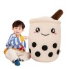 E-ALLDIR Jouet en Peluche Bubble Tea, Oreiller Tasse de thé Jouets pour Enfants Filles Adultes Dessin animé Oreiller,Jouet po