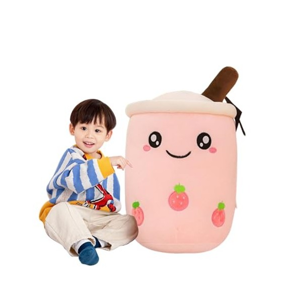 E-ALLDIR Jouet en Peluche Bubble Tea, Oreiller Tasse de thé Jouets pour Enfants Filles Adultes Dessin animé Oreiller,Jouet po