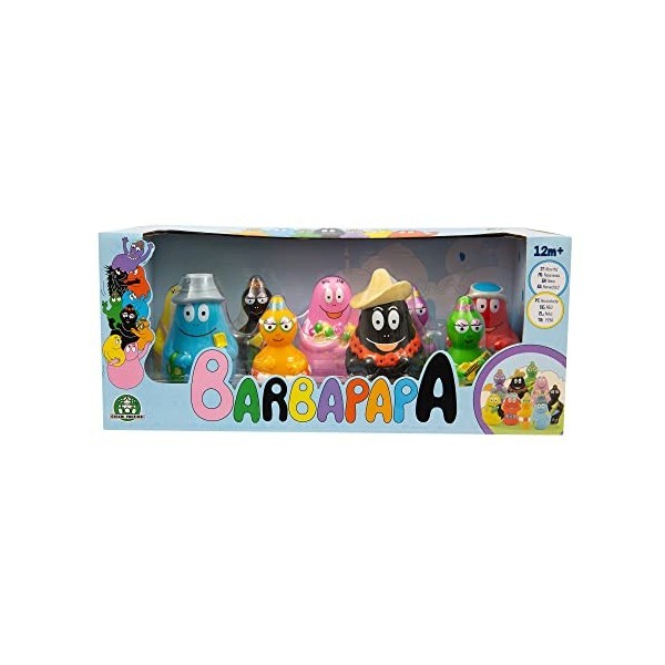 Barbapapa BAP20000 Lot de 9 Personnages pour Enfants à partir de 12 Mois