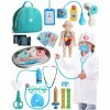 Lehoo Castle Malette Docteur Enfant, Malette Docteur, Docteur Kit de Jeu de Rôle, Docteur Enfant Cadeau pour Enfants Filles e