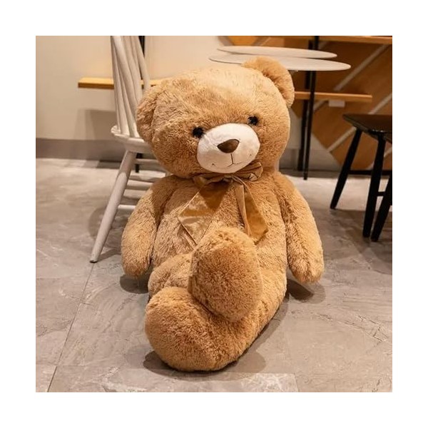 NOpinz Nouveau Ours en Peluche Poupée Noeud Papillon Tissu Confortable Petite Amie Oreiller Canapé Coussin Anniversaire Cadea