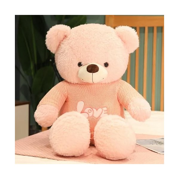 Nouveau Peluche Ours en Peluche Jouet Mignon Ours Kawaii Poupée Doux Animal Coussin Ours Fille Saint Valentin Cadeau 80CM 4