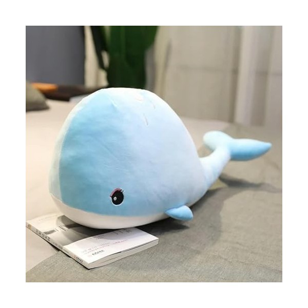 SaruEL Mignon Requin-Baleine Géant Jouet en Peluche Animal Baleine Bleue Doux Oreiller en Peluche Enfants Jouet Enfants Cadea