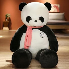 LfrAnk Mignon Panda Peluche Oreiller Géant Animal Trésor Panda Peluche Jouet en Peluche Poupée Enfants Cadeau D’Anniversaire 