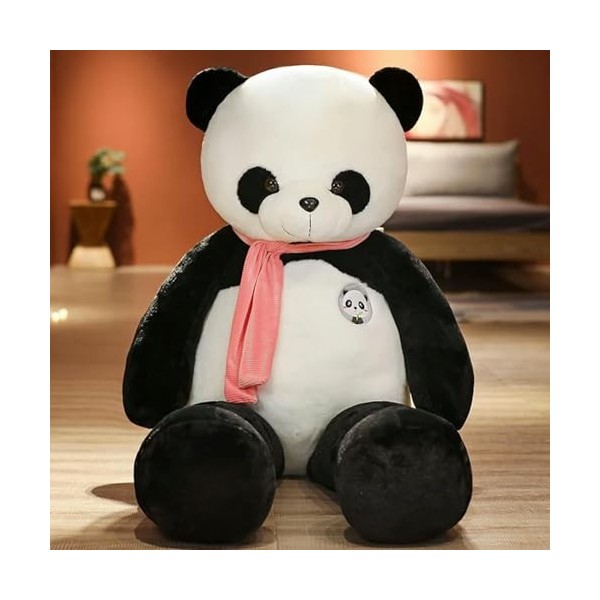 LfrAnk Mignon Panda Peluche Oreiller Géant Animal Trésor Panda Peluche Jouet en Peluche Poupée Enfants Cadeau D’Anniversaire 