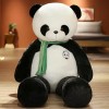 LfrAnk Mignon Panda Peluche Oreiller Géant Animal Trésor Panda Peluche Jouet en Peluche Poupée Enfants Cadeau D’Anniversaire 