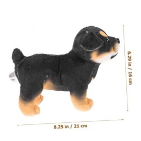 ibasenice 4 Pièces Poupée Chien Rottweiler Oreiller pour Chien en Peluche Animal en Peluche Carlin Poupée en Peluche Chien Jo