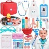 ENCOUN Malette Docteur Enfant, Malette Docteur Jouet avec Stéthoscope, Set Docteur Enfant, Jeux Docteur, Jeu dimitation Cade