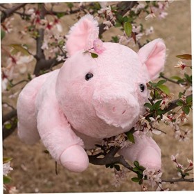 VICASKY Cochon en Peluche Cochon De Simulation Coussin Doreiller Rembourré Oreiller en Peluche Jouets Doreiller Danimaux Joue