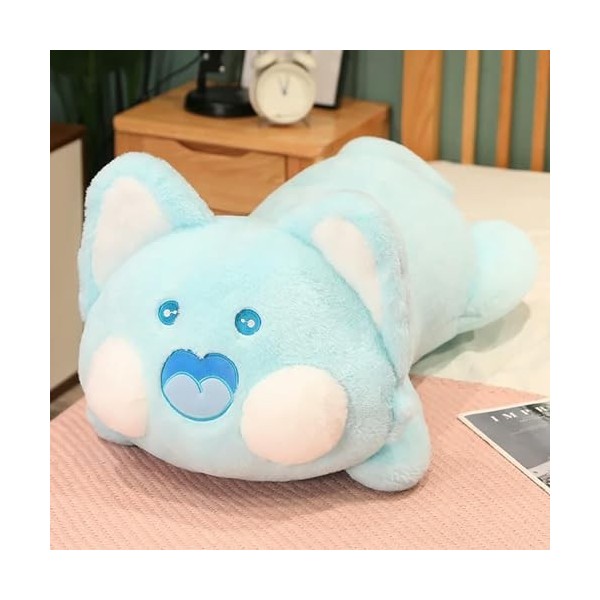 NOpinz Énorme Kawaii Long Chat Oreiller Jouet en Peluche Chaton Animal poupée siège Coussin Enfants Filles décoration Cadeaux