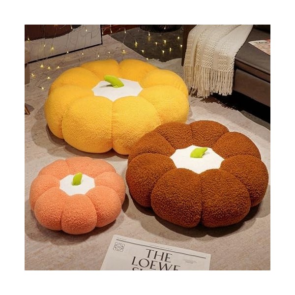 PaMut Mignon Citrouille Oreiller en Peluche Jouet Dessin animé Plante en Peluche poupée Chaise Coussin Tapis de Sol canapé fu