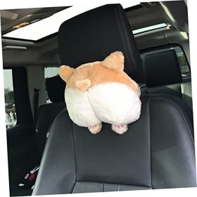 ibasenice 3 Pièces Oreiller De Voiture Oreillers en Peluche Oreiller De Siège De Voiture Appui-Tête De Voiture Oreiller Appui