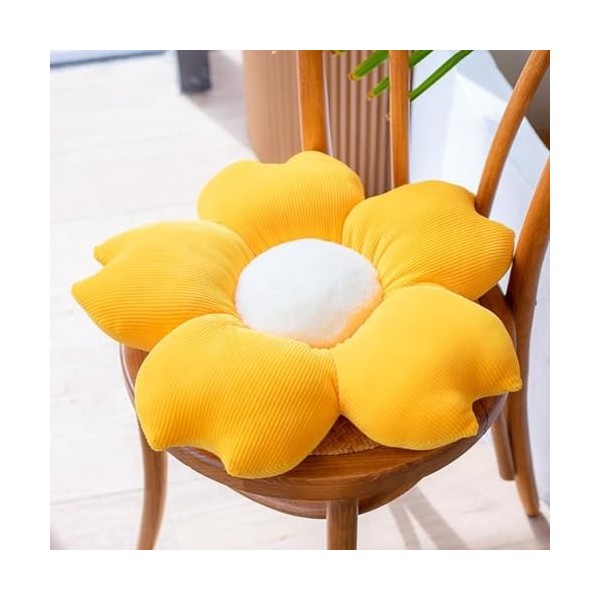 GagaLu Oreiller de Plante de Fleur de Cerisier en Peluche rempli de Coussin de siège de Fleur coloré Accessoires de décoratio