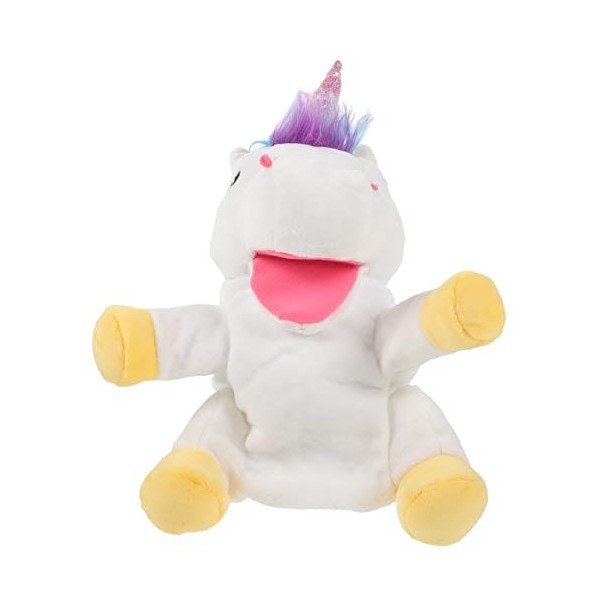 Toyvian 4 Pièces Marionnette Licorne Peluche Géante Animaux en Peluche en Vrac Jouets De Licorne en Peluche Peluches pour Fil