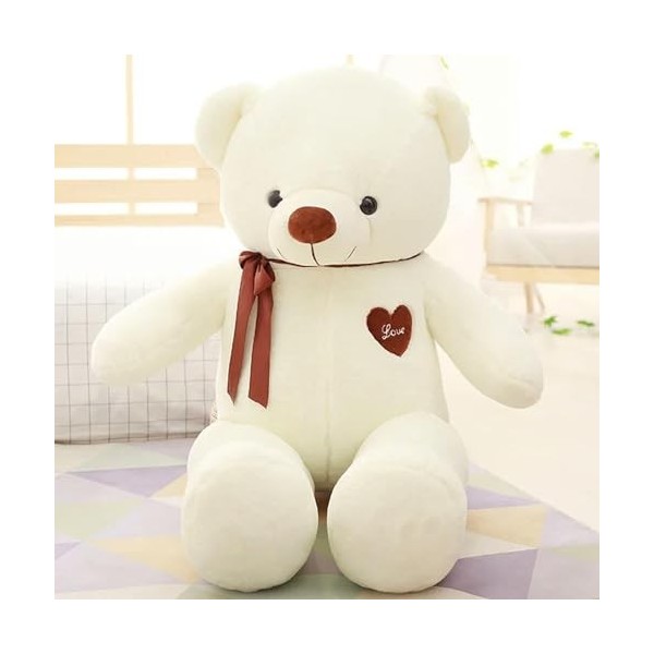 PaMut Ours en Peluche Mignon Jouet en Peluche Ours Mignon poupée Fille Cadeau pour Enfants Anniversaire Cadeau de Noël 100cm 