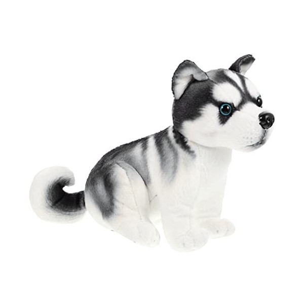 FOYTOKI 4 Pièces Poupée Husky Peluches Jouets pour Chiens Peluche Domestique Jouet en Peluche Intéressant Joli Jouet en Peluc