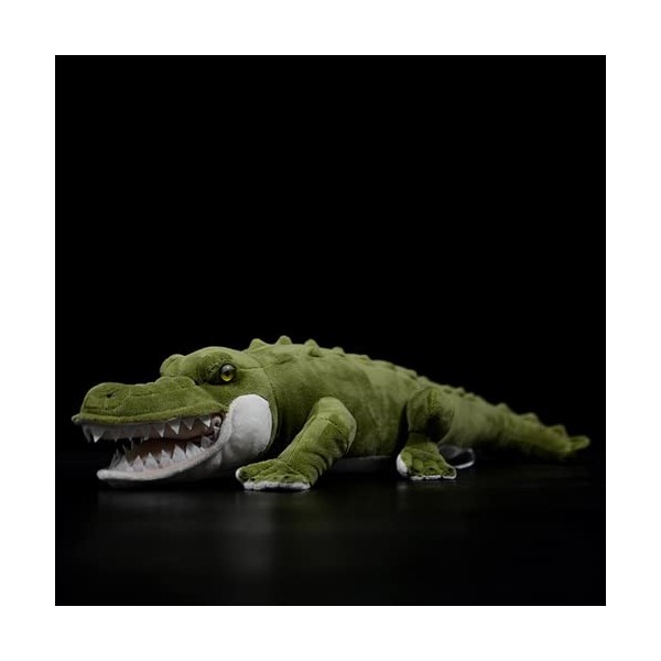 Ermano Peluche 50cm Crocodile Peluche Douce Jouet Simulation Crocodile Vert réel poupée Crocodile SIEM Reap Animal modèle Cad