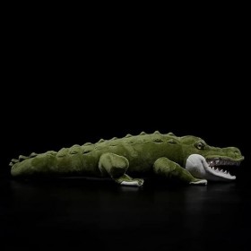 Ermano Peluche 50cm Crocodile Peluche Douce Jouet Simulation Crocodile Vert réel poupée Crocodile SIEM Reap Animal modèle Cad