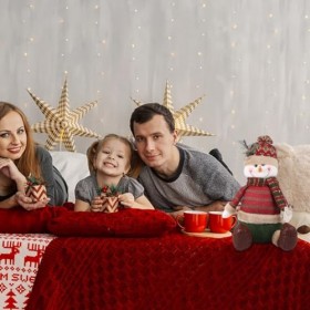 ifundom 2 Pcs Poupée De Noël Décoration Peluche Peluches Peluches Peluche Cheminée Décor Statue Décor Maison Décorations pour