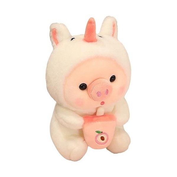 ibasenice 3 Pièces Peluche Jouets danimaux pour Bébés Oreiller Lapin Kawaii Lapin du Nouvel an Chinois Décoration Suspendue 