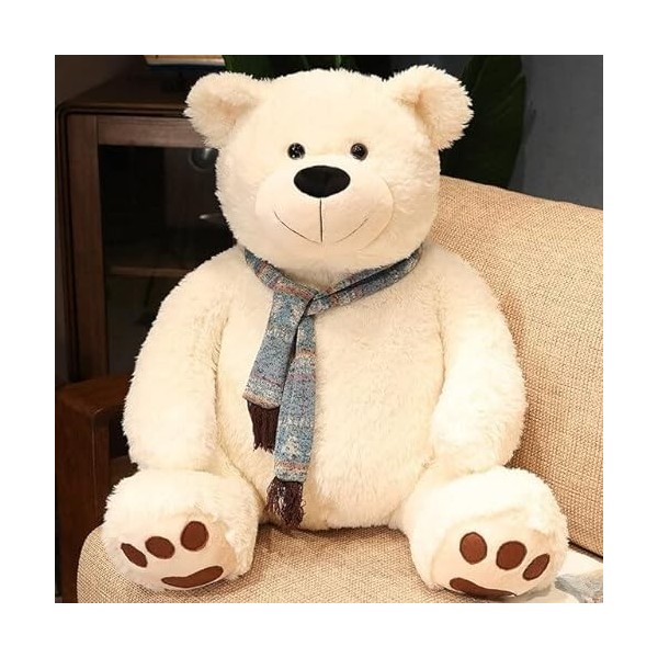 CILUA 35cm-65cm Géant Ours en Peluche Poupée en Peluche Doux Animal en Peluche Ours Polaire Jouets en Peluche Enfants Filles 