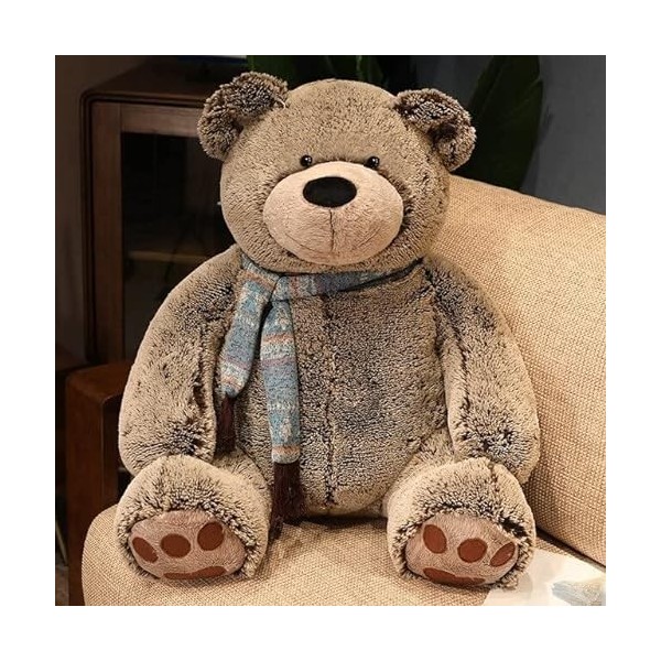 CILUA 35cm-65cm Géant Ours en Peluche Poupée en Peluche Doux Animal en Peluche Ours Polaire Jouets en Peluche Enfants Filles 