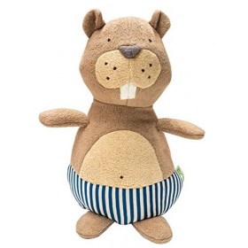 bionik by BioKinder Peluche Castor en Coton rembourré de ouate de Polyester
