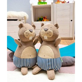 bionik by BioKinder Peluche Castor en Coton rembourré de ouate de Polyester