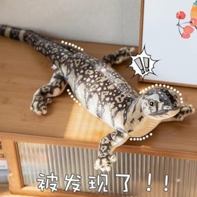 Ermano Animaux empaillés 75cm Imitation lézard Peluche Jouet Remplissage Doux Imitation caméléon Oreiller poupée garçon Jouet