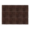 Tapis De Sol Emboîtable en Mousse Peluche 12 Pièces, Dalles De Moquette Carrées Colorées, Tapis De Sol Moelleux, Tapis De Jeu