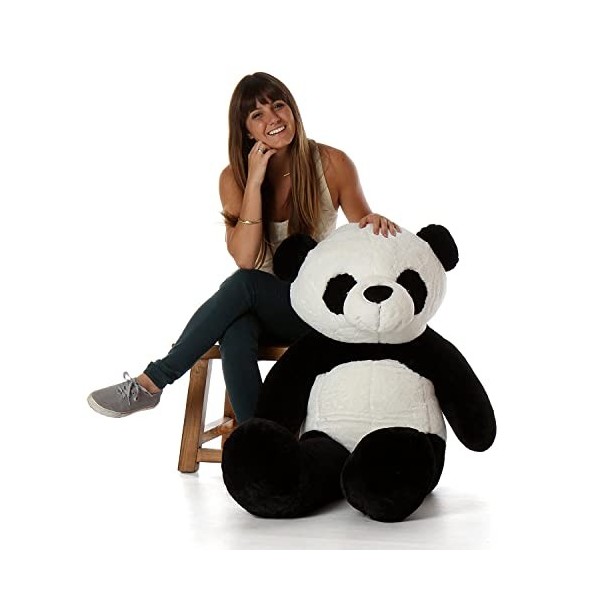Lifestyle & More Ours géant en Peluche Panda 130 cm XL-XXL Doux et velouté