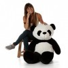 Lifestyle & More Ours géant en Peluche Panda 130 cm XL-XXL Doux et velouté