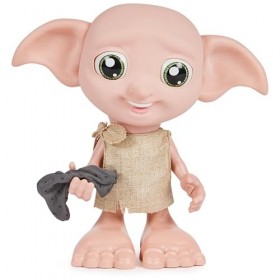 WIZARDING WORLD HARRY POTTER - DOBBY INTERACTIF - Poupée Interactive Dobby 20 Cm Qui Bouge Vraiment - Avec Chaussette Magique