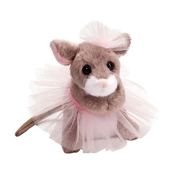 Cuddle Toys 647 Tippy Toe BALLERINA MOUSE Souris Grise, 13 cm Peluche 