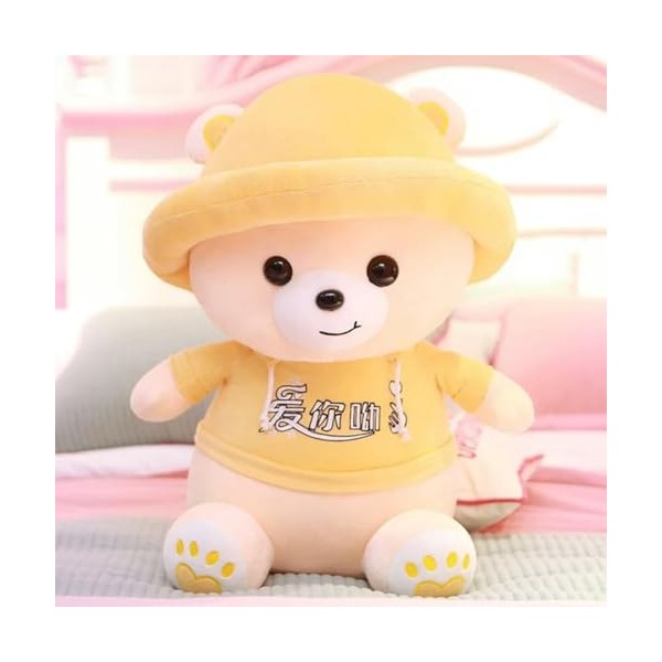 PaMut Chapeau Ours en Peluche Jouet en Peluche Enfants Jouets de noël Cadeau de Graduation Cadeau d’Anniversaire 35cm 2