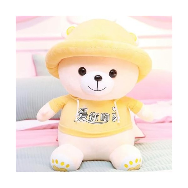 PaMut Chapeau Ours en Peluche Jouet en Peluche Enfants Jouets de noël Cadeau de Graduation Cadeau d’Anniversaire 35cm 2