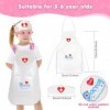 Hifot Malette Docteur Enfant 15 PCS,Malette Docteur Jouet Stéthoscope Seringue Rôle Jouets du Docteur Jeux Docteur pour Fille