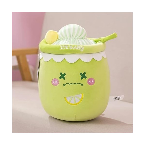 Jus Mignon, Bubble Tea, Myrtille, Citron, Raisin, pêche, thé au Lait, Bouteille de Boisson, décoration de Coussin, canapé, An