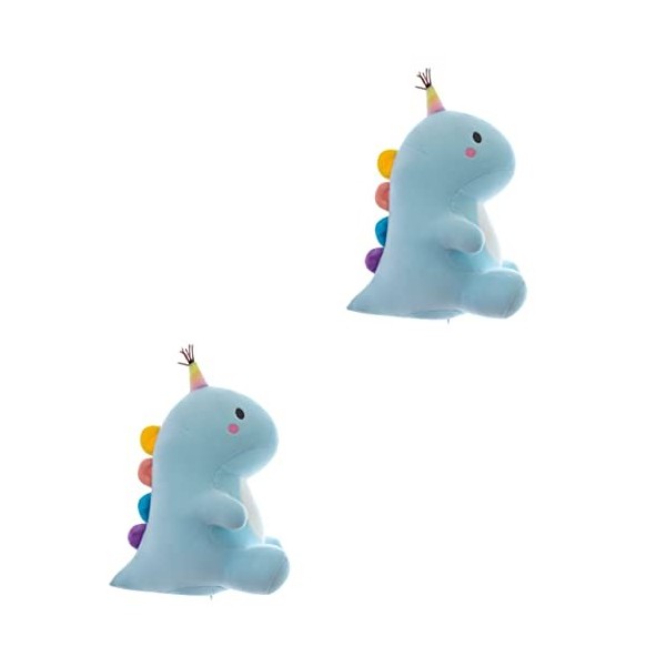 Toyvian 2 Pièces Peluche Dinosaure Peluches Cadeaux De Réconfort Adorable Jouet De Dinosaure Peluche De Chambre Animal en Pel