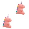 Toyvian 2 Pièces Peluche Dinosaure Peluches Cadeaux De Réconfort Adorable Jouet De Dinosaure Peluche De Chambre Animal en Pel